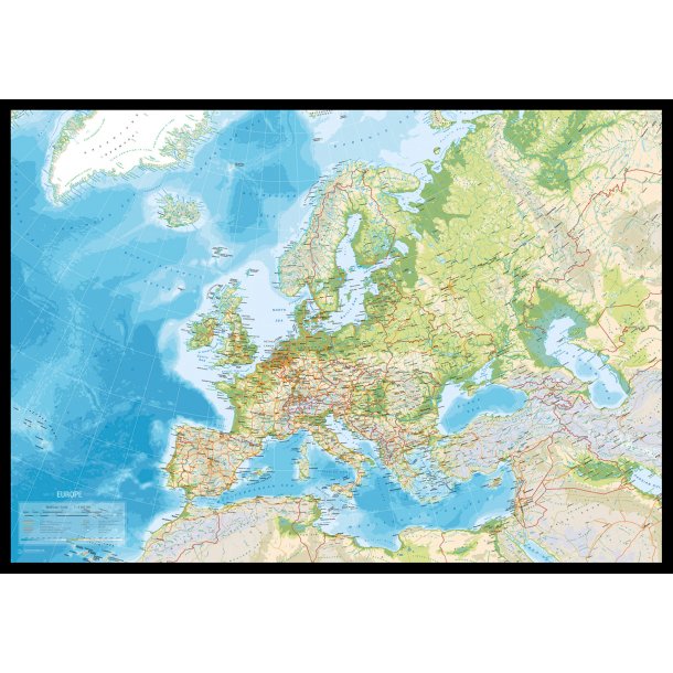 Pin Board - Euro Map - Classic