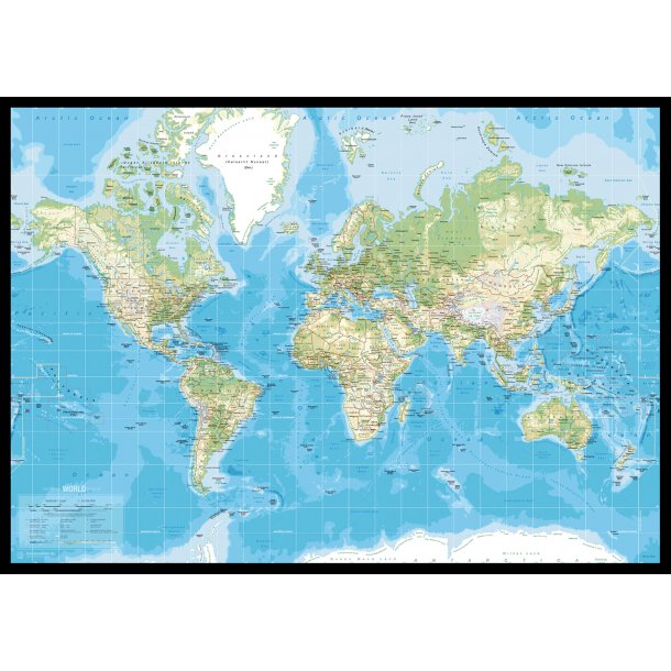 Pin Board - World Map - Classic