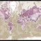 Pin Board - World Map - Purple