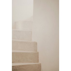 Linen canvas - Beige Stairs