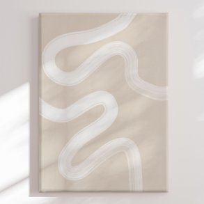 Canvas -  White Brush Stroke - Elena Ristova