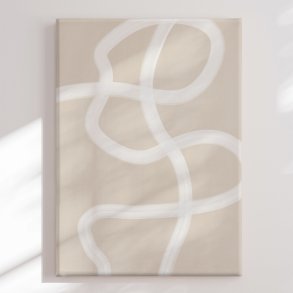 Canvas -  White Brush Stroke II - Elena Ristova