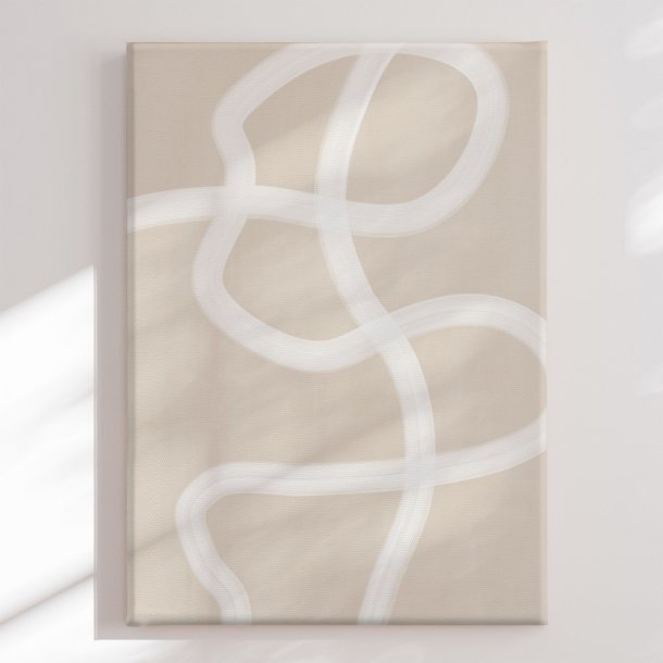 Canvas -  White Brush Stroke II - Elena Ristova