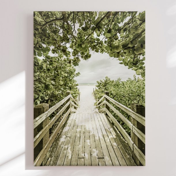 Canvas - Tropical Beach Path - Melanie Viola