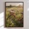 Canvas -  Vintage Bike Daisy Field - Andreas Magnusson