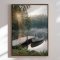 Canvas - Misty Morning Lake Boat - Andreas Magnusson