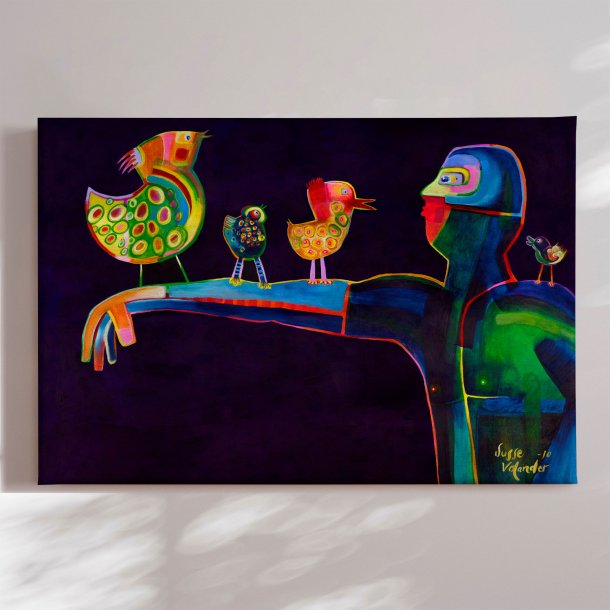 L�rredstryk - Man Speaking Birds - Susse Volander