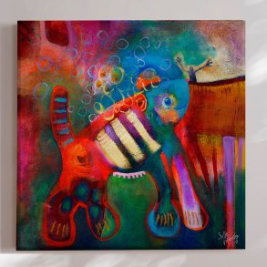 Canvas - Overgrown Pet - Susse Volander