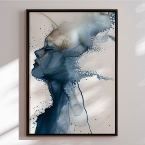 Canvas in black frame - Drifting Soul II