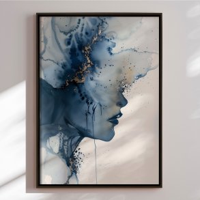Canvas in black frame - Drifting Soul