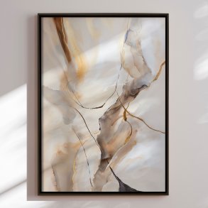 Canvas in black frame - Silent Fractures II
