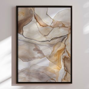 Canvas in black frame - Silent Fractures