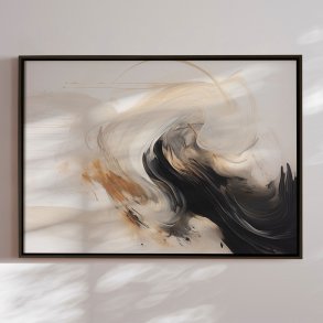 Canvas in black frame - Storm of Silence
