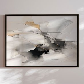 Canvas in black frame - Fragments of Air