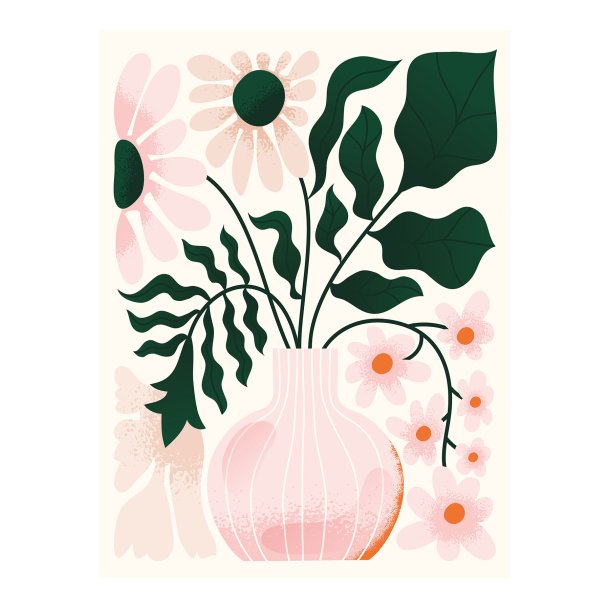 Canvas - Pink Vase