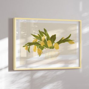 Colormatch framed poster - Tulip Vase - Jenny Liz Rome