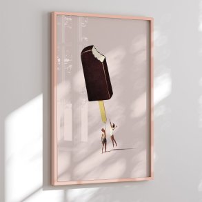 Colormatch framed poster - Ice Cream - Maarten Lon