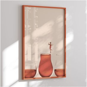 Colormatch framed poster - Glass Dance - Maarten Lon