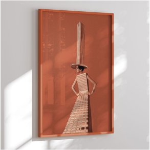 Colormatch framed poster - Big Hat - Maarten Lon