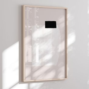 Colormatch framed poster - Silent Structure With Black on White Texture - uplusmestudio