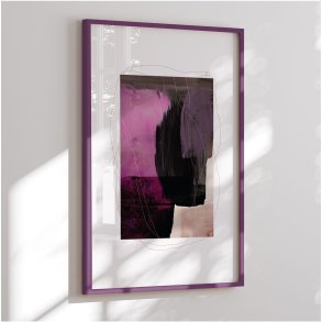 Colormatch framed poster - Abstract Brush Strokes 77 - Mareike Bhmer