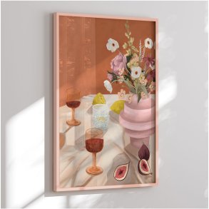 Colormatch framed poster - Flowers & Figs - Goed Blauw