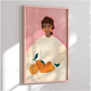 Colormatch framed poster - The Woman With the Oranges - Bea Mller