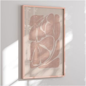 Colormatch framed poster - Beige Abstract Shapes - Anne-Marie Volfova