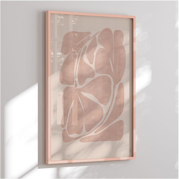 Colormatch indramninger - Beige Abstract Shapes - Anne-Marie Volfova