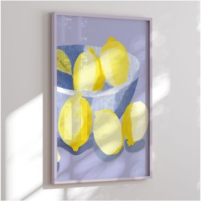 Colormatch framed poster - Zitronen in Schale - Ohkimiko