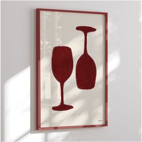 Colormatch framed poster - Wine Time - Tara Royle