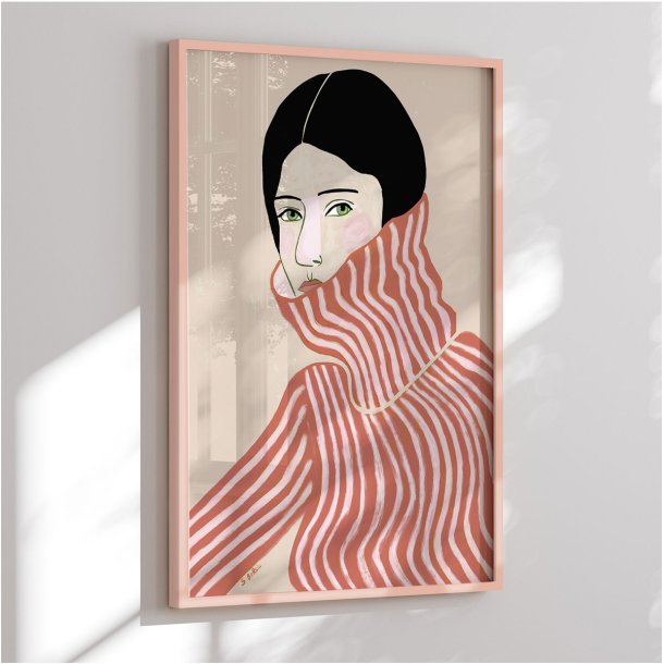 Colormatch indramninger - Pink Sweater - Sharyn Bursic
