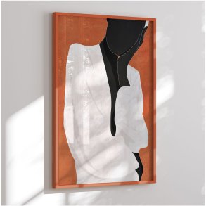 Colormatch framed poster - Minimal Art Girl - ThingDesign