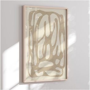 Colormatch framed poster - Modern Abstract Art 89 - ThingDesign