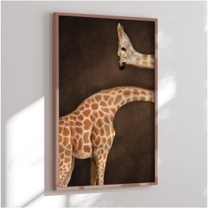 Colormatch framed poster - Giraffe Illusion - Marja van den Hurk
