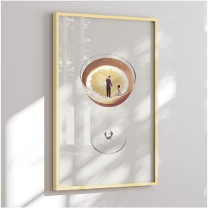 Colormatch framed poster - Time for Lemon - Maarten Lon