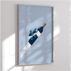 Colormatch framed poster - To the Moon - Maarten Lon
