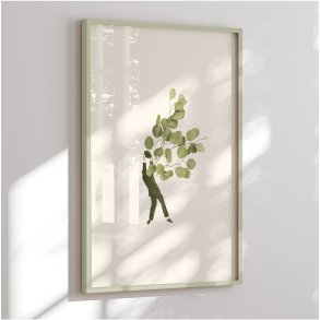 Colormatch framed poster - Eucalyptus Balloon - Maarten Lon