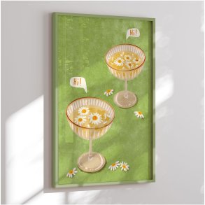 Colormatch framed poster - Hi - Raissa Oltmanns