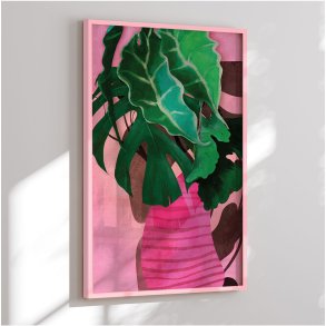 Colormatch framed poster - Monstera Vase - Ana Rut Bre