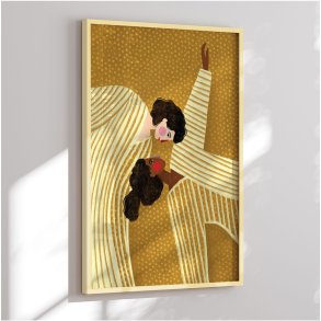 Colormatch framed poster - Two Line Women - Bea Mller