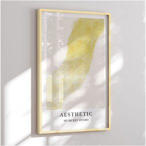 Colormatch framed poster - Yellow Aesthetic - Anne-Marie Volfova