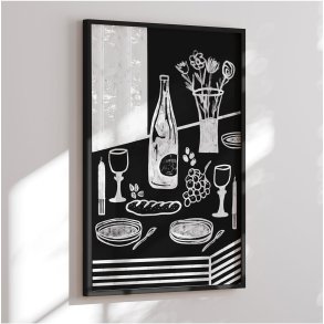 Colormatch framed poster - Black Harmony - Gulcihan Ozguc