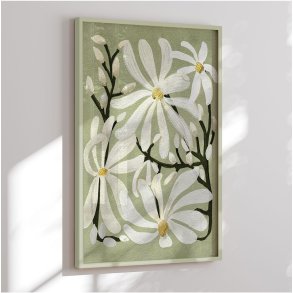 Colormatch framed poster - Flowy Flowers - Katie O'Shea