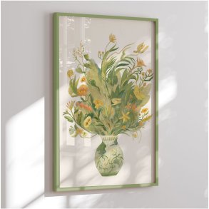 Colormatch framed poster - A Vase Full Of Flowers - Hieuchau