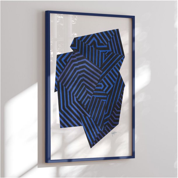 Colormatch indramninger - Zen Stone VIII. (blue version) - Paulina Vrregn
