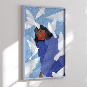 Colormatch framed poster - Serenity in Flight - Bea Mller