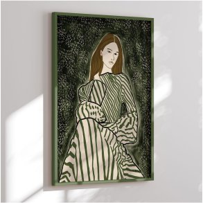Colormatch framed poster - Woman Sitting - Sharyn Bursic