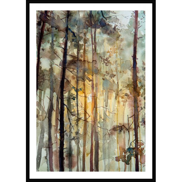 Watercolor Forest I