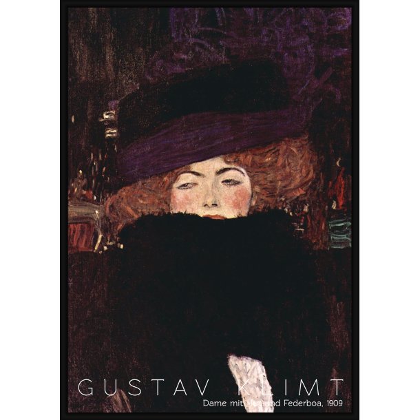 Dame mit Hut und Federboa - Gustav Klimt